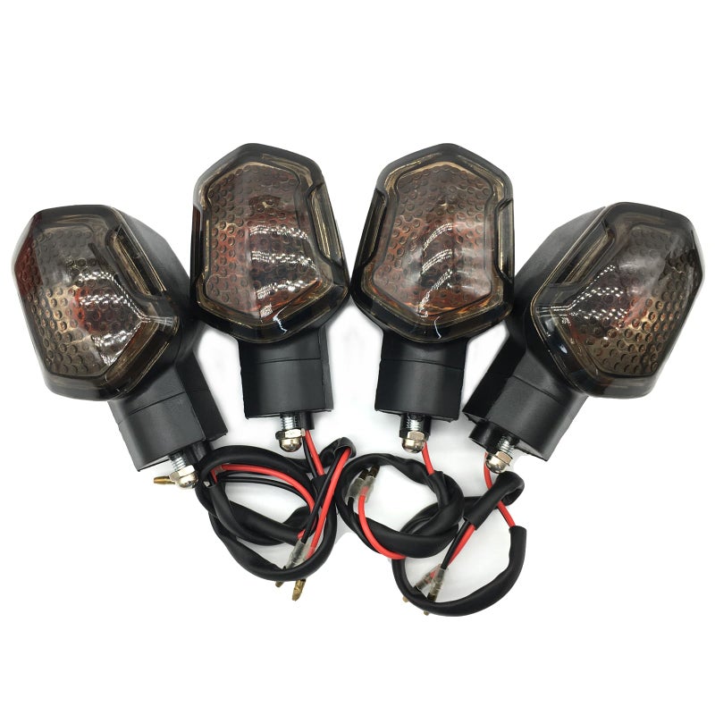 SPNUVR 4Pcs Front or Rear Motorcycle Turn Signals Light Fit For Honda MSX125 M3 DAX ZoomerX ZUMA 110C little monkey motorcycle Smoke